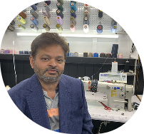 Portrait de Aswhin, couturier chez Patel Retouche